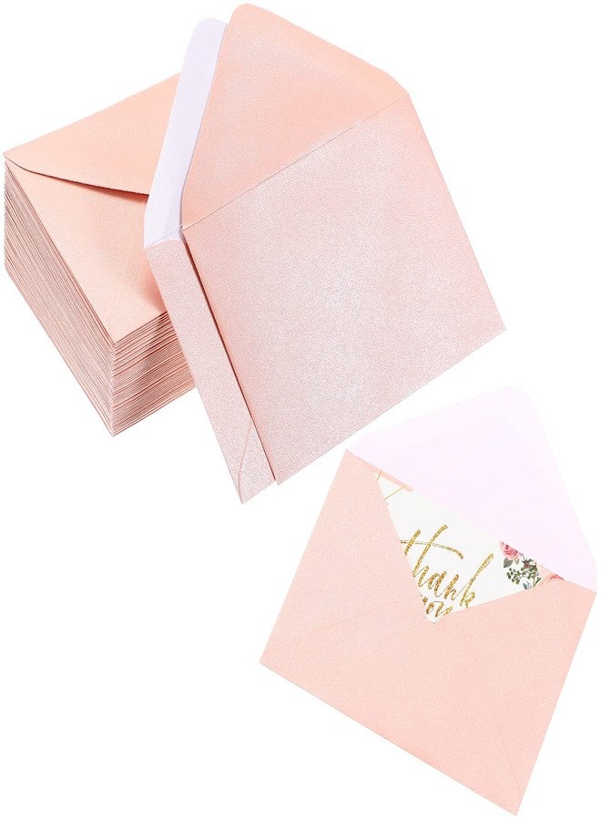 Yahenda 200 Count Pink Mini Gift Card Envelopes Bulk Valentines Wedding Pocket Paper Envelopes Gift Card Sleeves Greeting Business Tiny Pocket 4 x 2.7 Inch for Holidays Wedding Baby Shower Birthday - Image 1